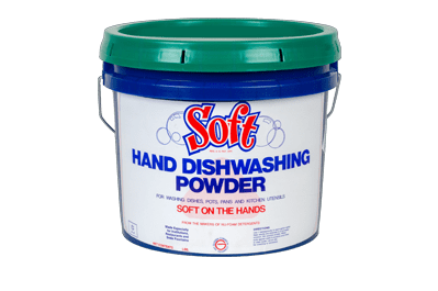 soft hand dishwashing powder